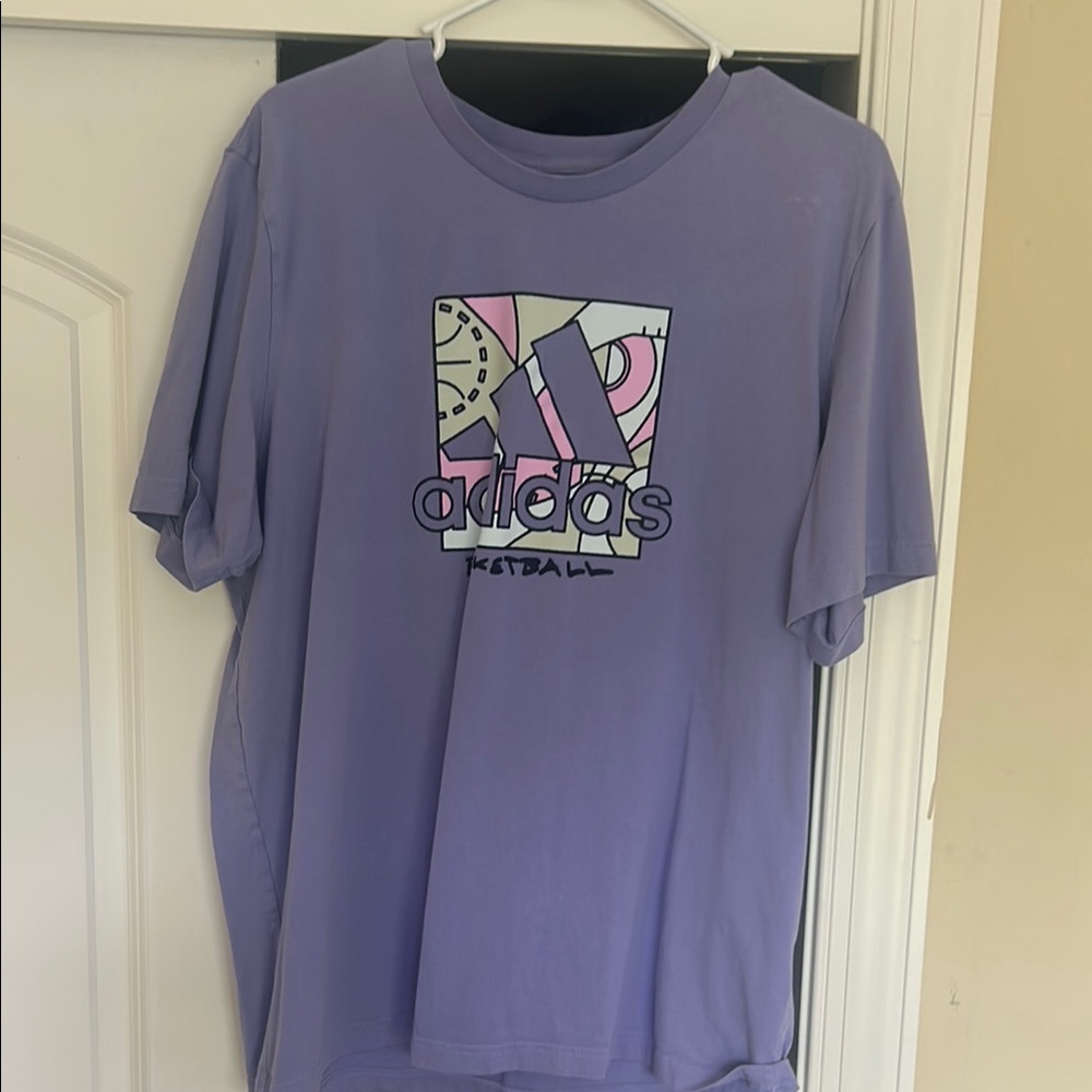 Adidas Lavender Graphic Tee
